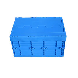 600*400*330 Mm Portable Plastic Folding Storage Crates For Collection