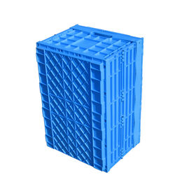 600*400*330 Mm Portable Plastic Folding Storage Crates For Collection