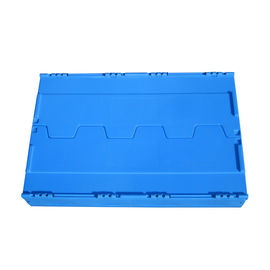 600*400*330 Mm Portable Plastic Folding Storage Crates For Collection