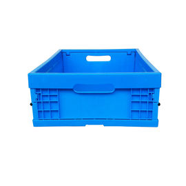 Stacking Design Collapsible Plastic Box For Grocery Food / Garment Companies