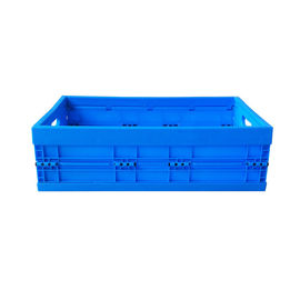 Stacking Design Collapsible Plastic Box For Grocery Food / Garment Companies