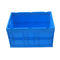Logo Printing Collapsible Plastic Containers / Folding Storage Crates