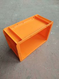 Orange Color Euro Stacking Containers 300*200 mm /  Stackable Plastic Storage Containers