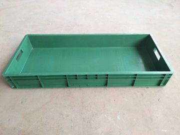 Euro Virgin Polyethylene Stacking Boxes 900*400*120 mm Reinforcing Inside For Stable Loading Divider Storage