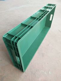 Euro Virgin Polyethylene Stacking Boxes 900*400*120 mm Reinforcing Inside For Stable Loading Divider Storage