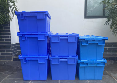 Customization Hinging Plastic Attached Lid Containers 560*380*330mm