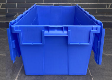 Recycable Logistics Stack Plastic Attached Lid Containers