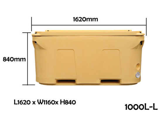 Plastic Rotational Molding 1000L Dry Ice Cold Box For Seafood
