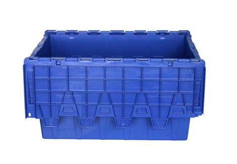 Stackable Plastic Attached Lid Containers Anti Skid Bottom