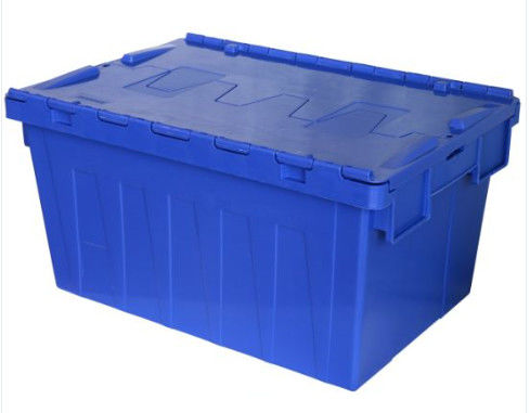 Stackable Plastic Attached Lid Containers Anti Skid Bottom