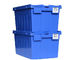 Stackable Plastic Attached Lid Containers Anti Skid Bottom
