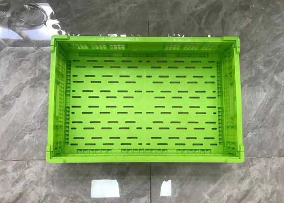 OEM Mesh Structure Fruit And Vegetable Plastic Crates For Distribution