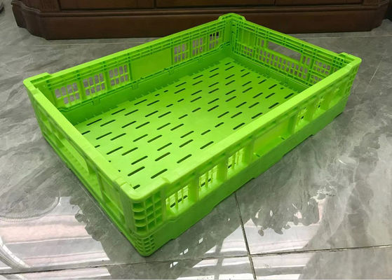 OEM Mesh Structure Fruit And Vegetable Plastic Crates For Distribution