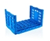 Blue Collapsible Stackable Crates Vegetable Transporation Storage