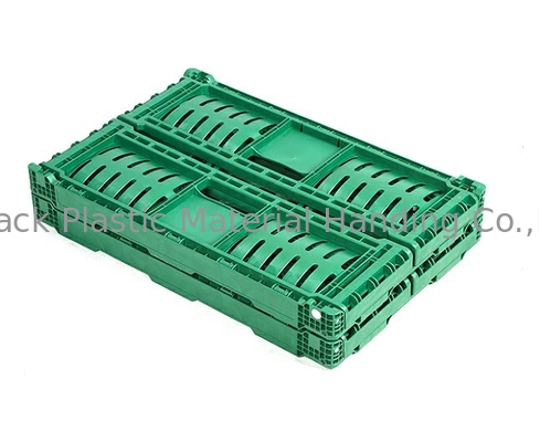 Vented Foldable Fruit And Vegetable Plastic Crates Loading Capacity 20kg