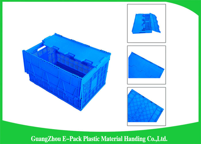 Mesh Collapsible Plastic Containers with Attached Lids / Package ...