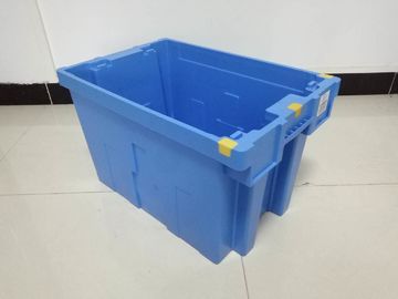 Stacking Nesting Solid Plastic Tote Box Standard Size 600*400mm