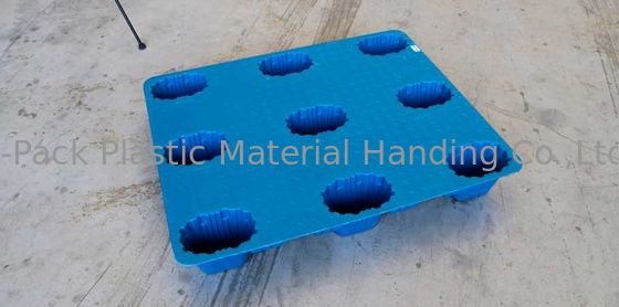 9 Feet Impact-Resistance Nesting 1100*900 mm Blow Molding Plastic Pallets