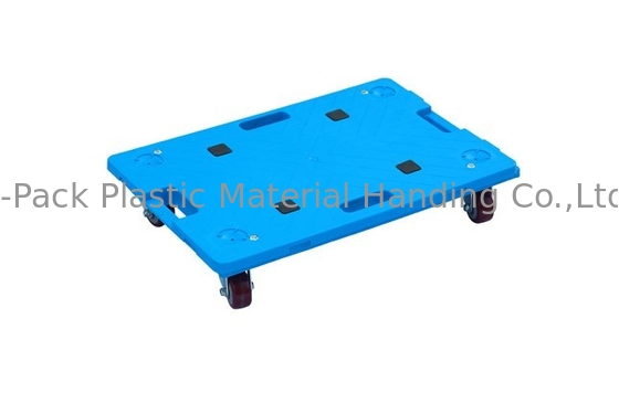150kgs Loading Multi Function Plastic Moving Dolly 3 Inches PU Wheels