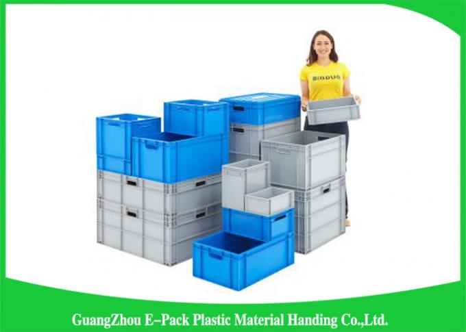 Virgin PP Plastic Stacking Boxes Light Weight , Large Plastic Storage ...